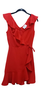 J.O.A. Dress Red  Wrap Mini.Size XS.Good Condition. Used.