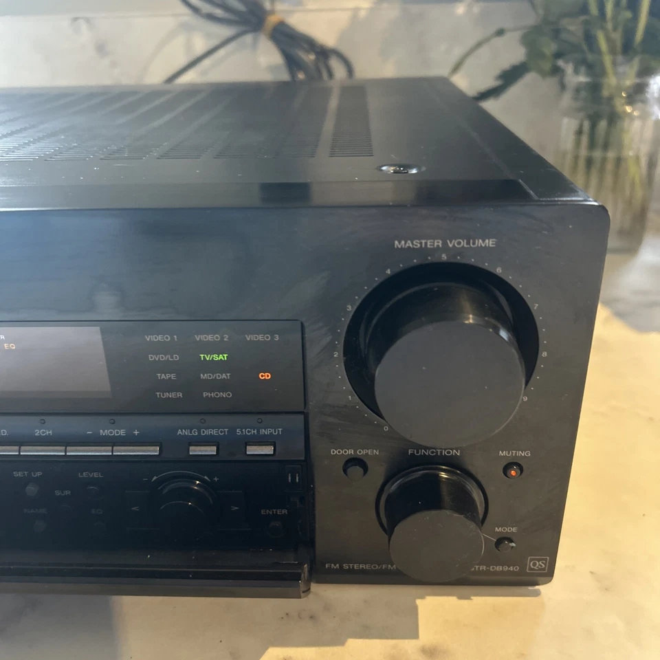 Sony STR-DB940 QS FM Stereo FM/AM Receiver Phono CD Tape Inputs Black - Image 4 of 4