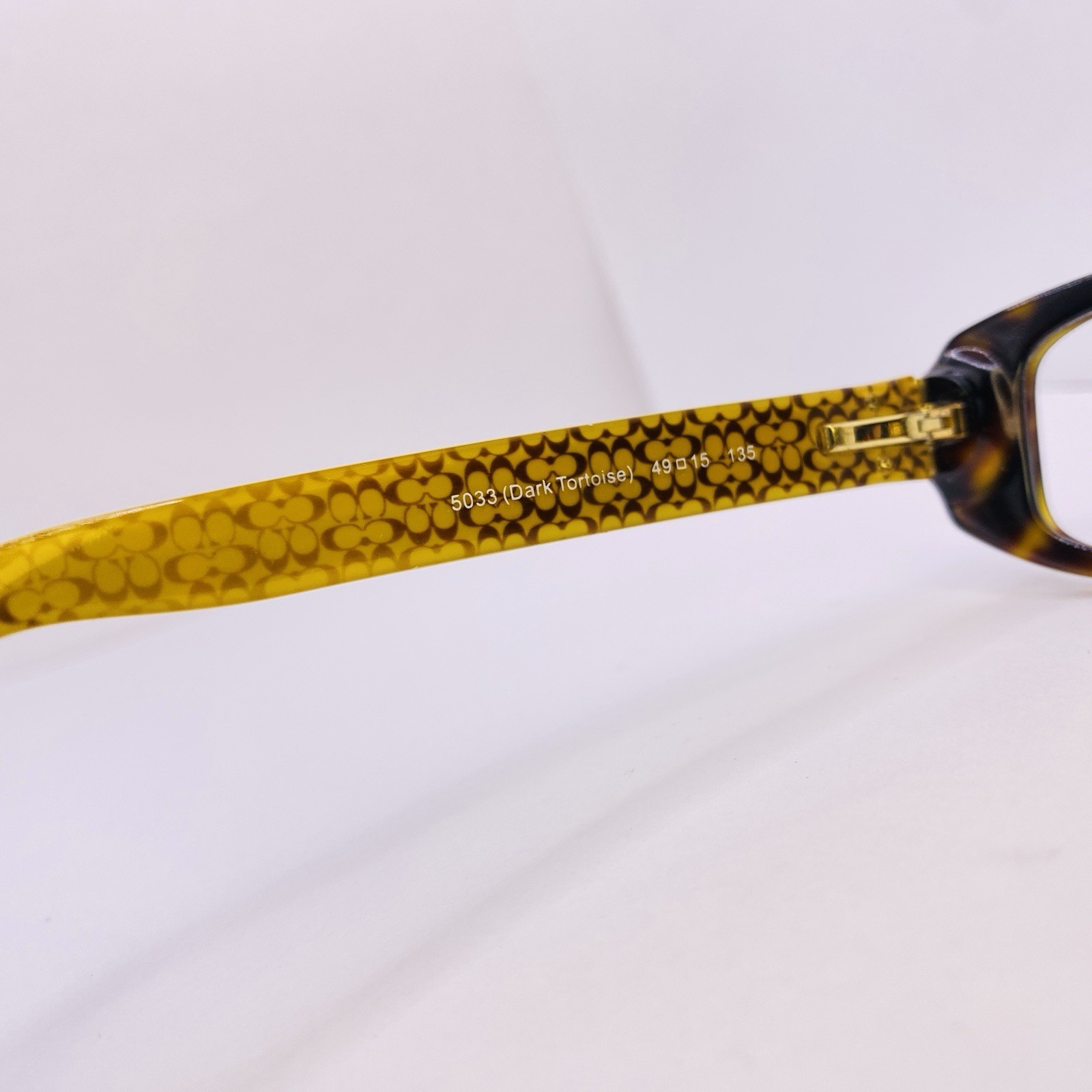 Coach Authentic Eyeglasses HC 6033B Melinda 5033 Dark Tortoise 49 [] 15 135 Gold thumbnail 4