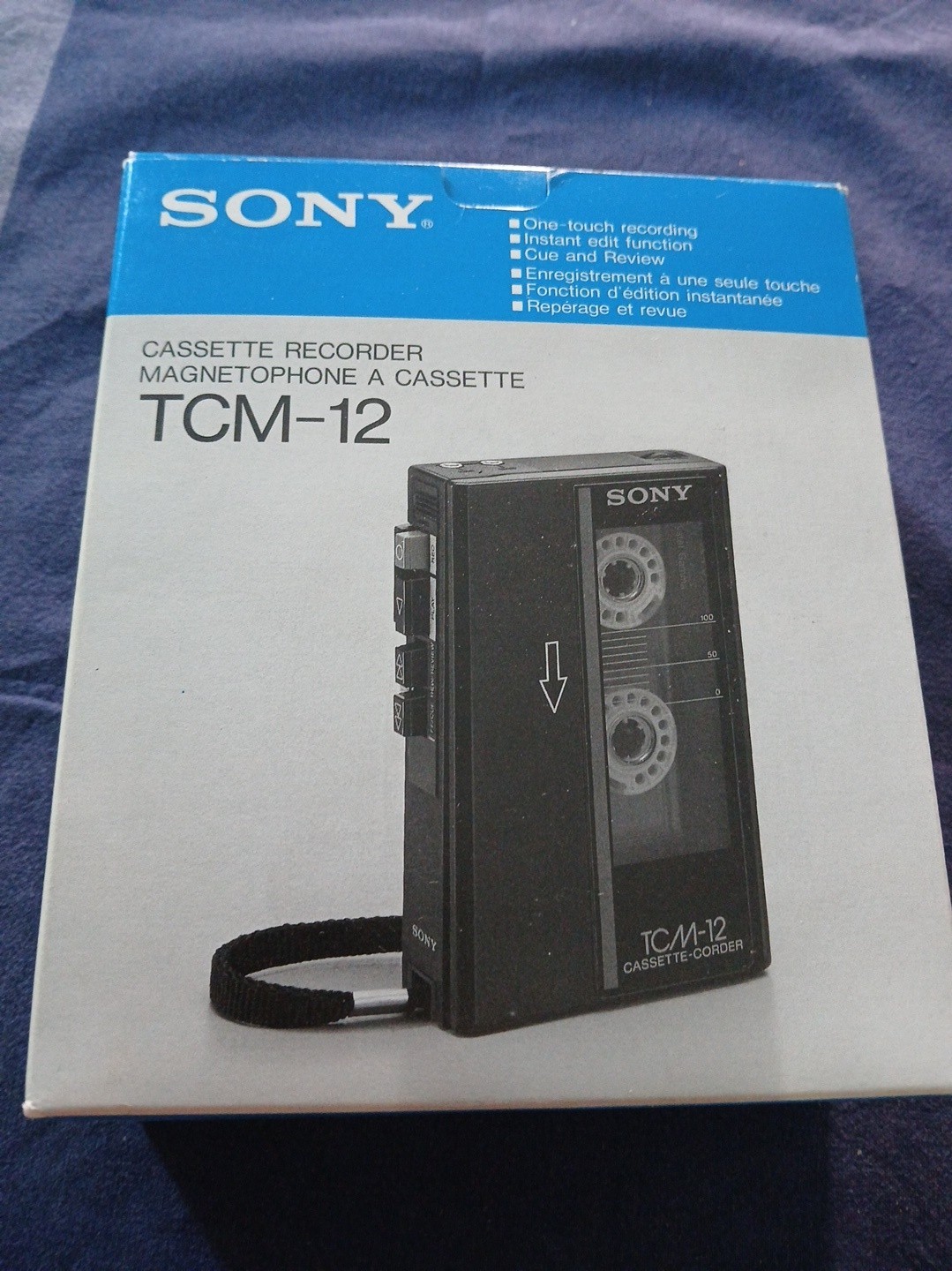 TCM 12 Sony Cassette Re Order Magnetophone A Cassette Registratore