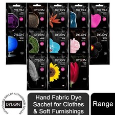 DYLON Hand Fabric Dye Sachet for Clothes & Soft Furnishings, 1pk of 50g