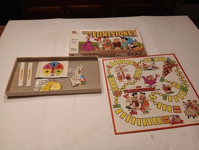 Vintage 1980, ''The Flintstones'', Board Game MB, Missing One Card And....