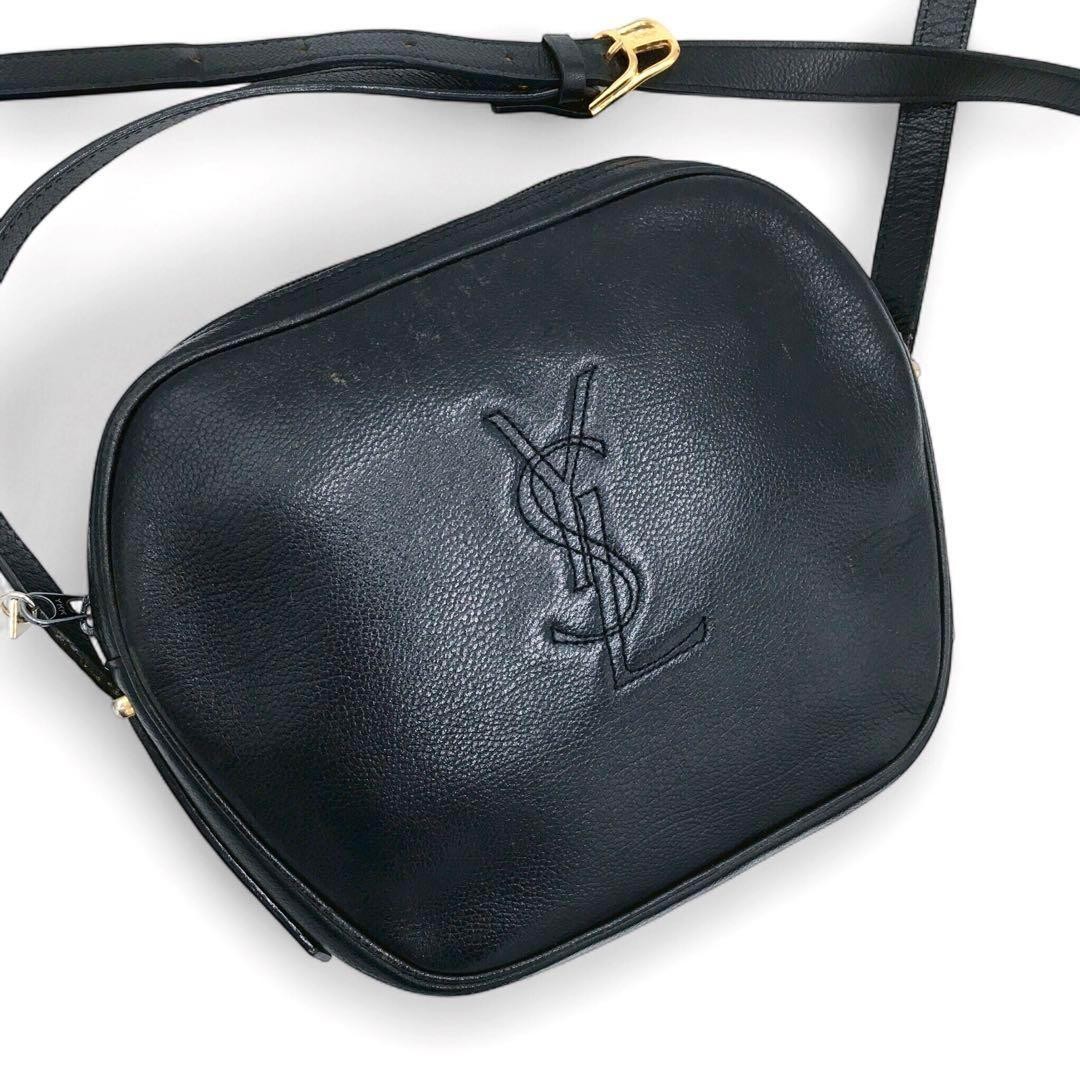 Borsa a tracolla Yves Saint Laurent YSL Cassandra pelle nera autentica F07141217