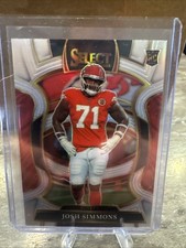2025 Panini Select - Concourse Josh Simmons #8 Silver Prizm (RC)