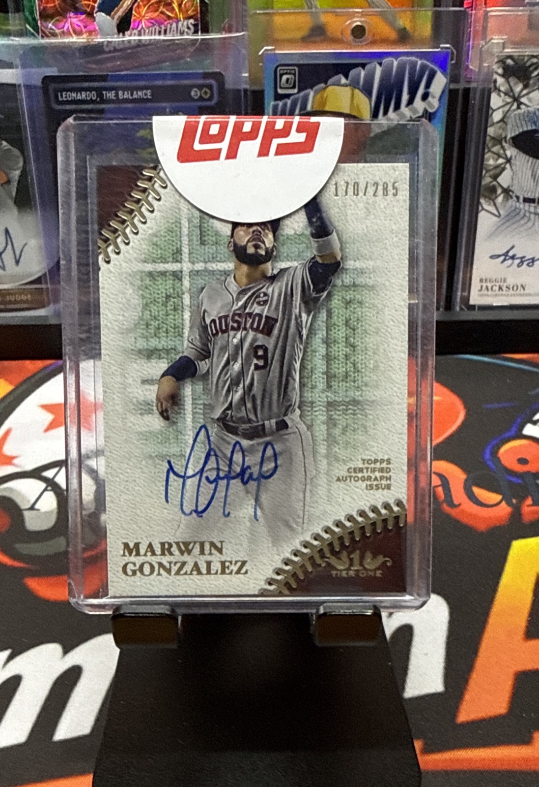 2018 Topps Tier One Prime Performers Auto /285 Marwin Gonzalez #PPA-MG Astros
