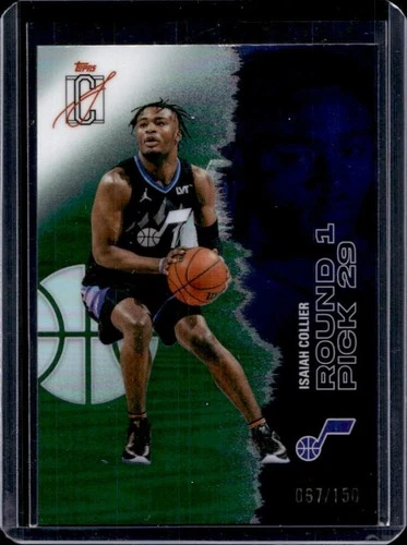2025-26 Topps Signature Class Isaiah Collier Chrome Veteran Green Refractor /150