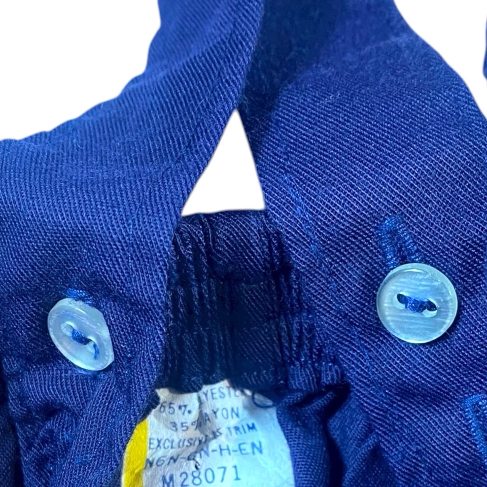 Винтажный наряд для мальчика 6-9 месяцев клетчатая рубашка и брюки-подвеска Little Prince 80-е - Изображение 4 из 4