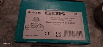 Gassregeler M50v Für Propangass Siehe Bild Für Mehr Info