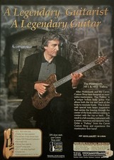 1999 Carvin Guitars Print Ad Allan Holdsworth The Holdsworth HF1 & HF2 Fatboy