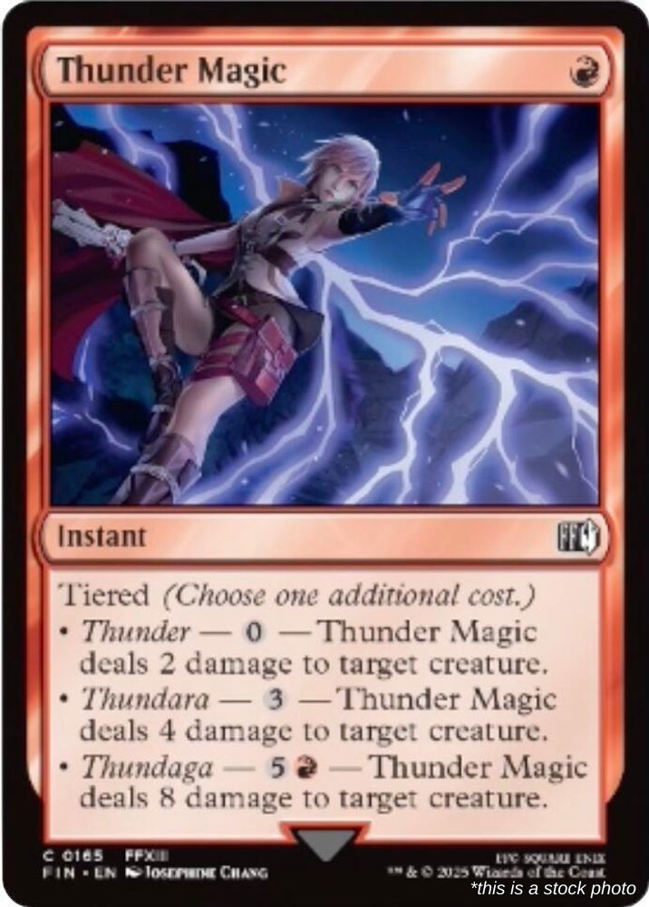 Thunder Magic (FIN 165), Normal, FINAL FANTASY, MTG