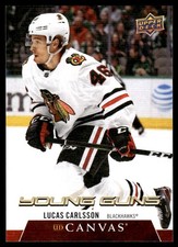 2020-21 Upper Deck UD Canvas YG Lucas Carlsson Rookie Chicago Blackhawks #C234