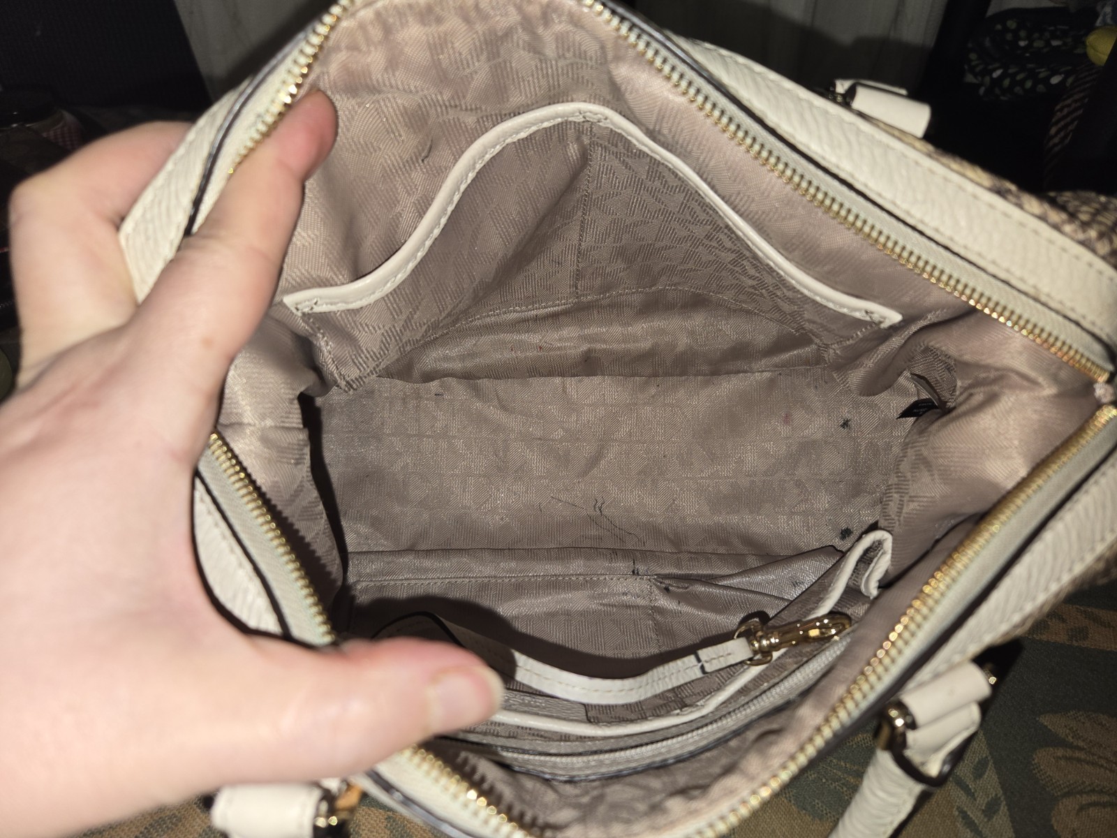 Michael Kors Python Embossed Julia Satchel Large … - image 11