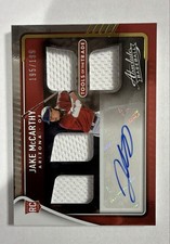 2022 Panini Absolute - Tools of the Trade 4 Swatch Signatures Jake McCarthy...