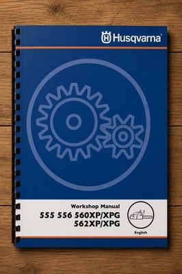 HUSQVARNA MOTORSÄGE 555 556 560XP 560XPG 562XP 562XPG SERVICE WERKSTATT REPARATUR