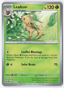 Leafeon 005/131 Prismatic Evolutions Poke Ball Pattern Holo Rare