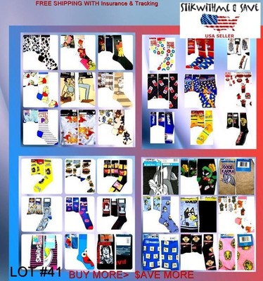 Odd Sox Crazy Socks Mens Size 6-12 Crew SOCKS Novelty Gift Fun Food L#41 NEW Tag
