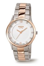 Orologio Femminile Boccia Titanium 3227-04 Rosa/ Bicolore Vetro Zaffiro Ø30Mm