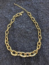 Anne Klein gold-tone chunky oval-link necklace