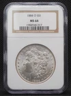 1884 O Morgan Silver Dollar - NGC MS 64