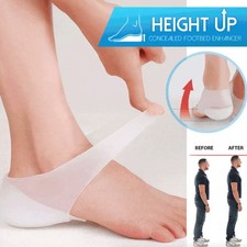 4-6CM Concealed Footbed Enhancer Invisible Height Increase Silicone Insoles Pads