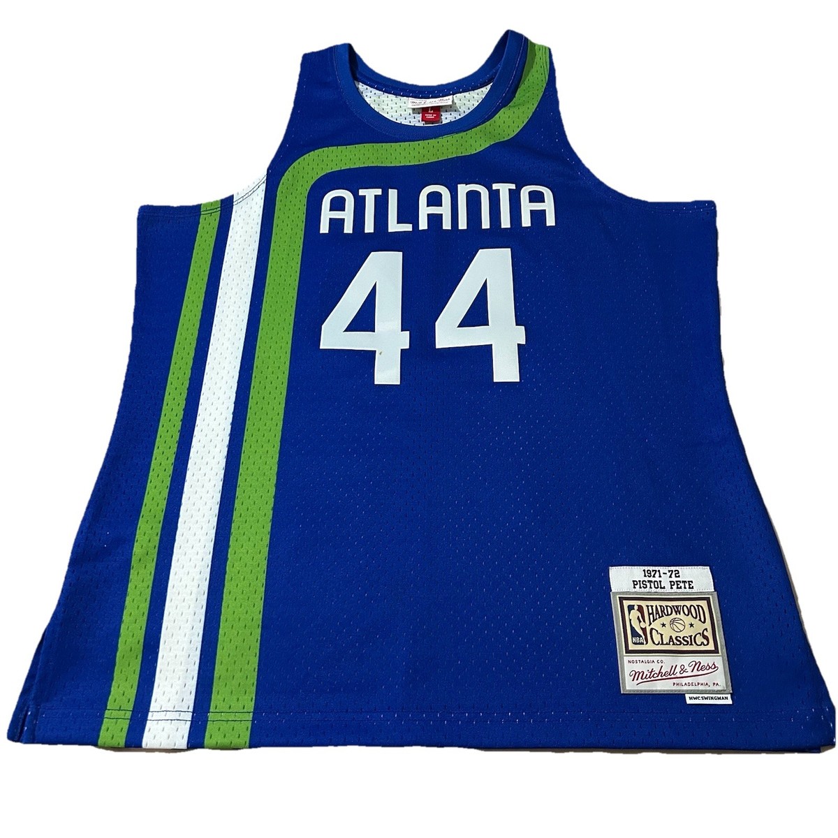 Mitchell & Ness Pistol Pete Maravich Atlanta Hawks Throwback