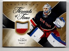 2023-24 Artifacts Threads of Time Premium Cam Talbot Patch 17/25 New York