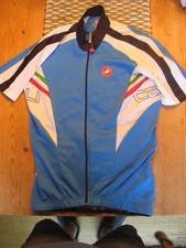 Castelli Women's Full Zip Short Sleeved Cycling Jersey w/Back Pockets Size: L