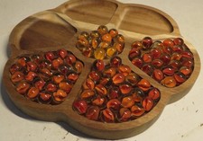 Vintage Lot of 84 Marbles Cat's Eye Swirls Glass Clear Orange