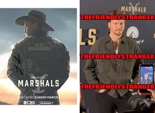 Luke Grimes signed "MARSHALS" 8x10 Photo a YELLOWSTONE Hot SEXY Kayce Dutton COA