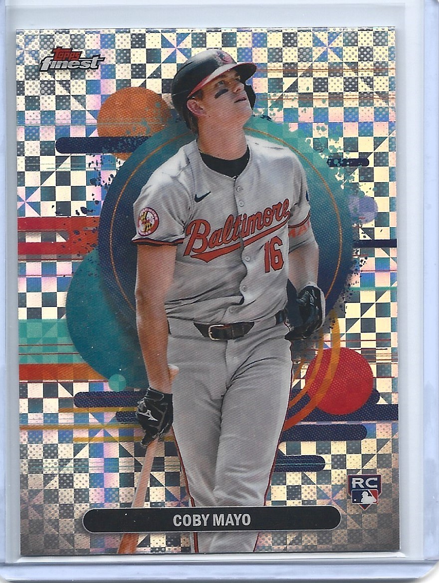 Coby Mayo 2025 Topps Finest MLB Baseball Uncommon Checkerboard Rookie #188