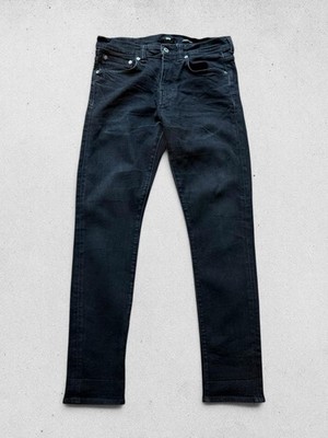 Edwin ED-80 Slim Tapered Black Jeans W30 L32 Baumwolle Denim