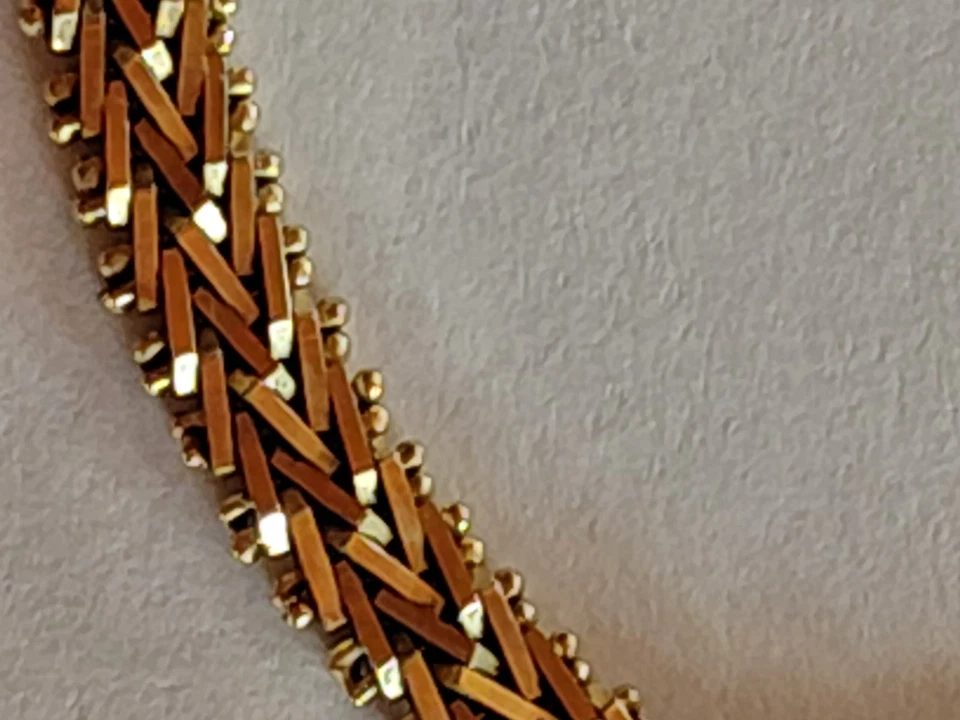 Armband Damen Gold K10=Gold 416 sehr guter Zustand L 18,5 cm B ca5mm 8g - Bild 3 von 3