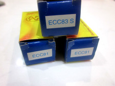 JJ ECC81 MATCH PAIR Vacuum Tube  JJ ECC83 TUBES New. TOTAL 3