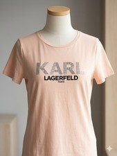 Karl Lagerfeld Paris Womens Pink Rhinestone L...