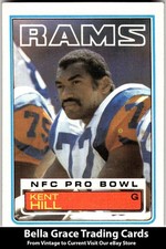 1983 Topps Kent Hill #92 Los Angeles Rams NFL Football
