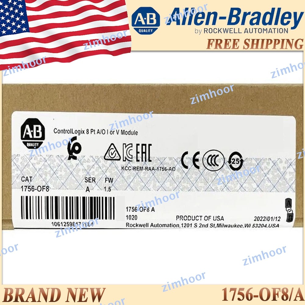 New Factory Sealed AB 1756-OF8 SER A ControlLogix 8 Pt PLC Output Module 1756OF8