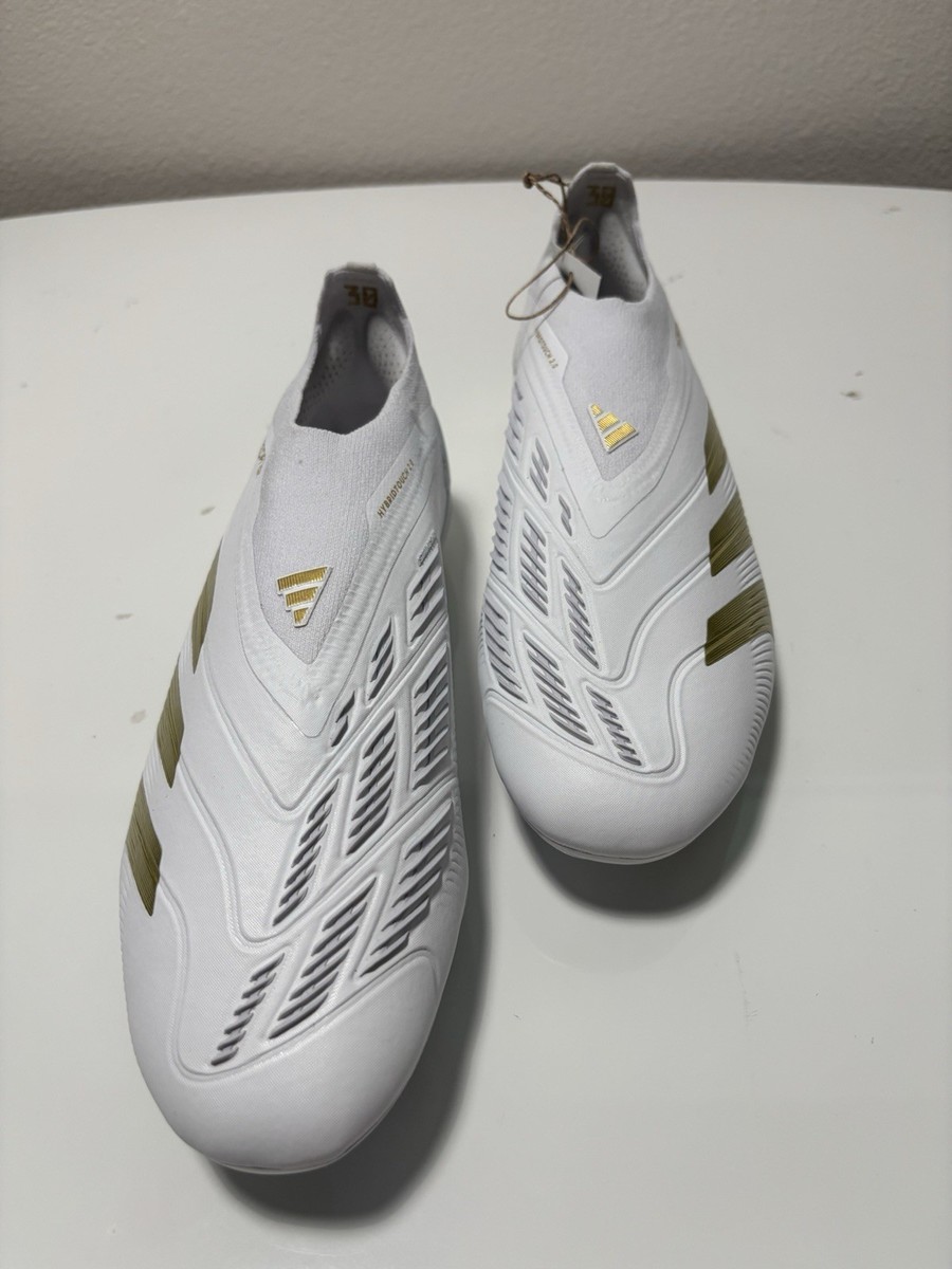 Adidas Predator Elite Laceless FG White Gold Soccer IF6448 mens 8
