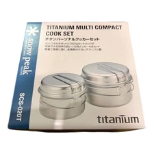 Snow Peak SCS-020T Titanium Cook Set Compact Lightweight Camping Gear