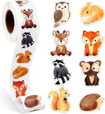 Forest Animals 500 Stickers Decal Reward Cute School Incentives Gift Party Favor