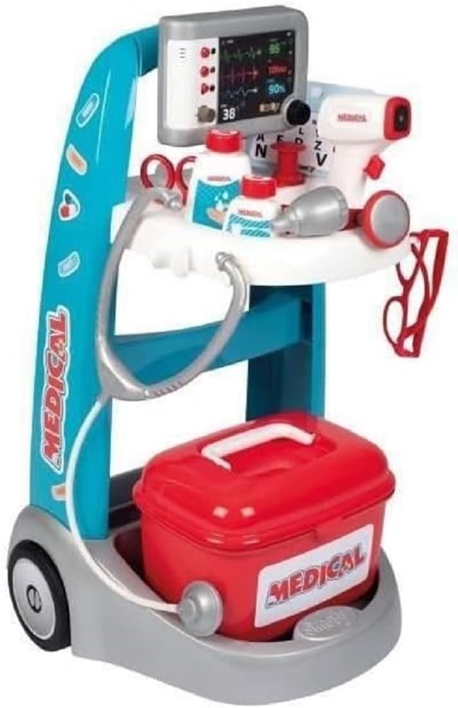 Smoby Medical Rescue Trolley Electronic Roleplay Doctors