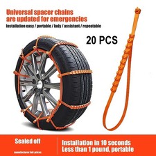 20 Pcs Snow Tire Chain For Car Truck Suv Anti-skid Emergency Winter Driving