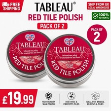 Tableau Red Tile Polish, Rejuvenate Red Tiles, Brickwork, Concrete 150ml 2 pack
