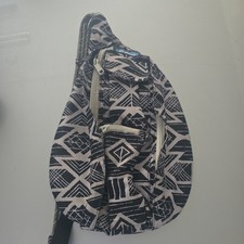 KAVU Sling Backpack Rope Bag Aztec Black Whit...
