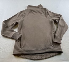 Athleta Cozy Karma Twist Neck Brown Sweatshirt Size S