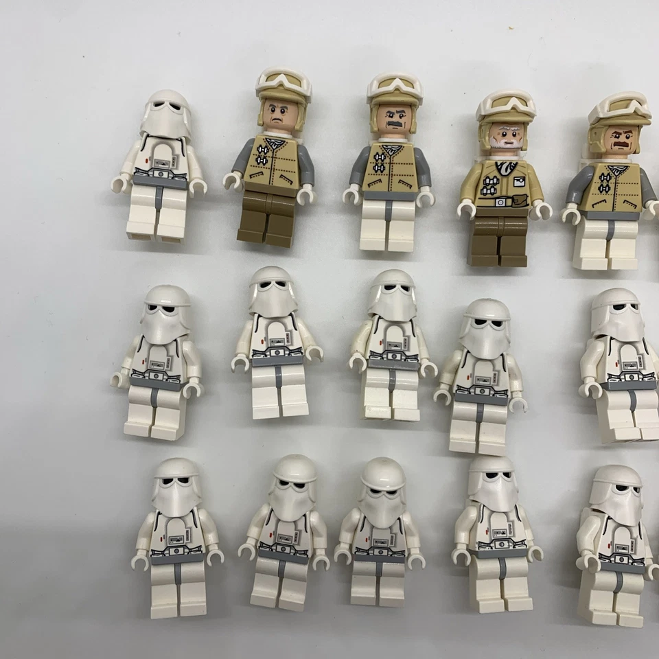 LEGO Star Wars Hoth Commander Rebel Troopers Snowtroopers минифигурки лот б/у - Изображение 2 из 3