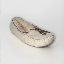 UGG 5612 Dakota Ivory Suede Sheepskin Moccasins Slippers Women's Size US 8