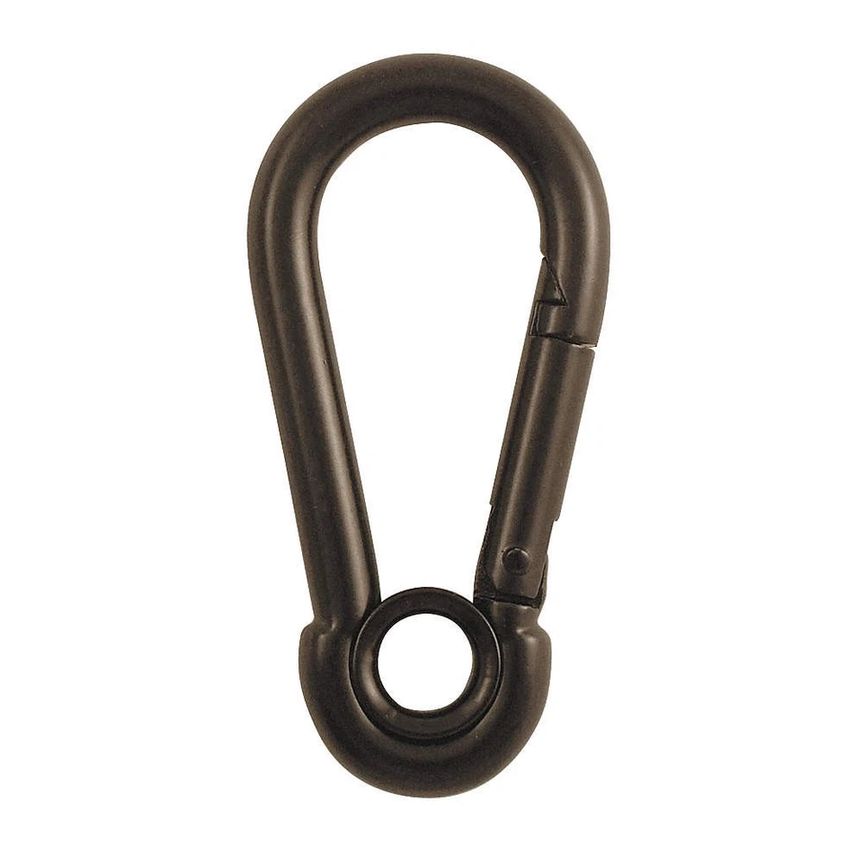 LUCKY LINE PRODUCTS 4GGP3 PK 5 Spring Snap, Steel, 3/8 in Eye Dia 4GGP3