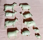 Lot of 10 Original 1959-1960S MARX PRIZE LIVESTOCK tan farm animals