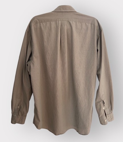 Camisa Ralph Lauren Adulto Hombre XL Negro Tostado Marrón Cuadros - Imagen 2 de 3