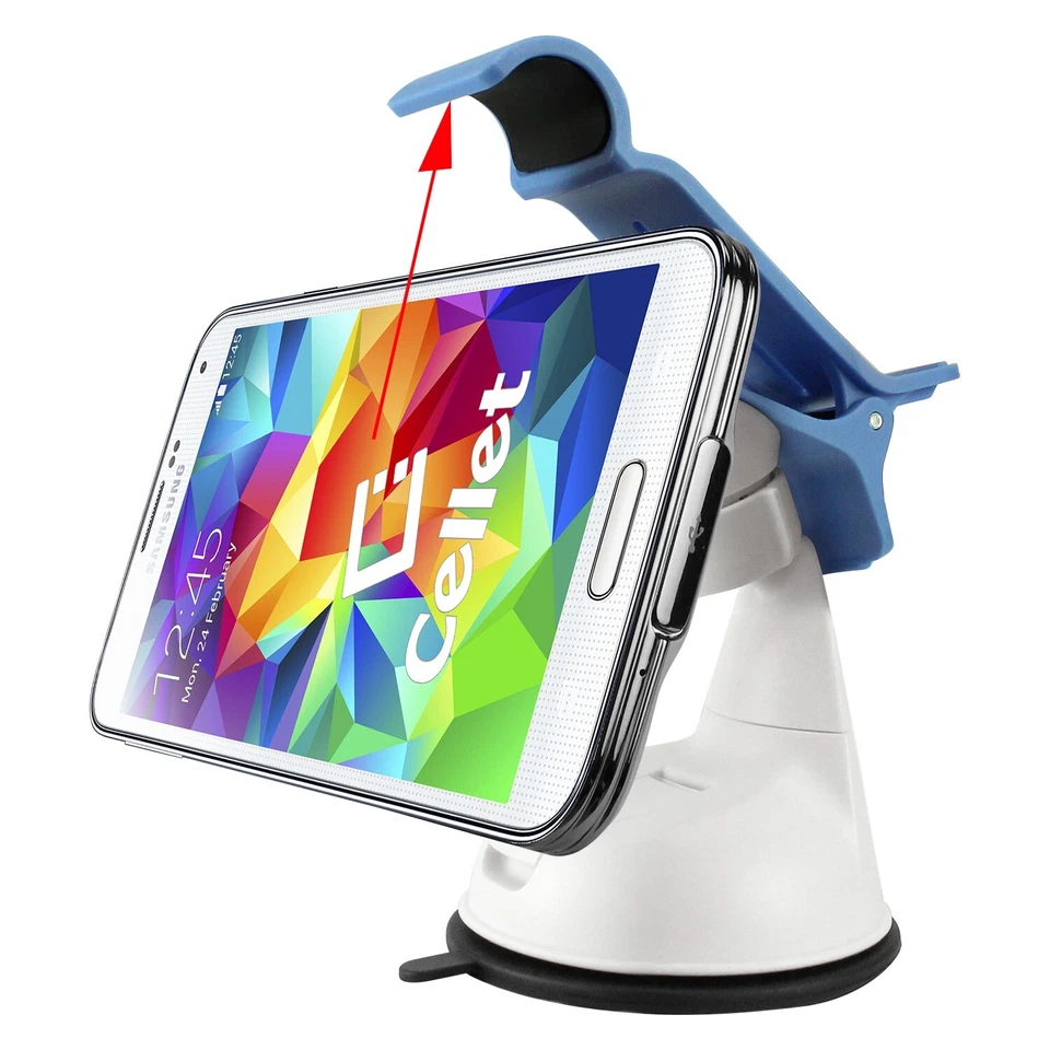 Car Windshield Dashboard Phone Holder for Phones up to 4.3 Inches Wide - Pink - Image 3 of 4